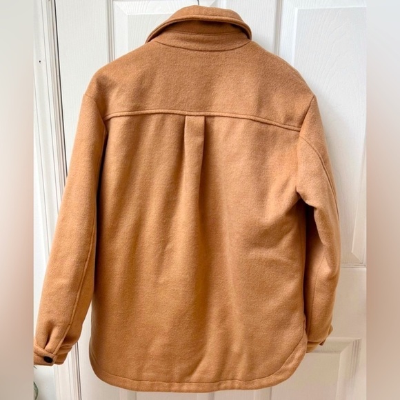 Sanctuary camel wool blend Shacket/ jacket with pockets. Size Small. NWT. - Picture 2 of 9